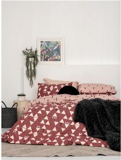 Σετ Μαξιλαροθήκες Palamaiki FL6174 52x72cm 2τμχ Μπορντό