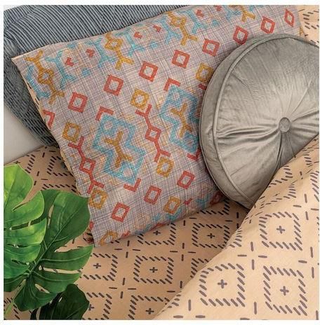 Σετ Μαξιλαροθήκες Palamaiki FL6180 52x72cm 2τμχ Καφέ