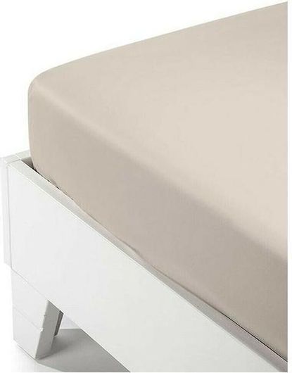 Σεντόνι Sunshine Υπέρδιπλο με Λάστιχο 180x200x35cm Satin Μπεζ