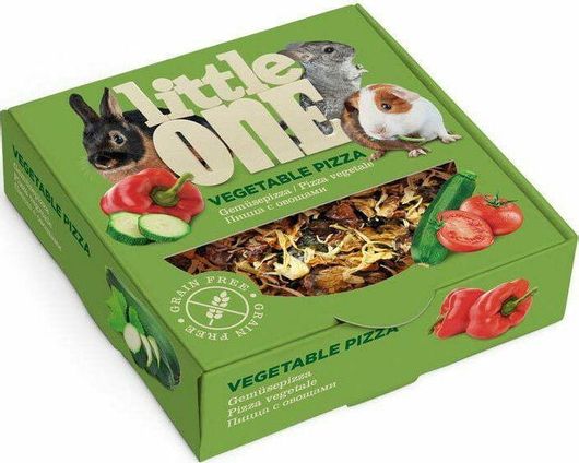 Τροφή για Τρωκτικά Little One Pizza Λαχανικών 55gr