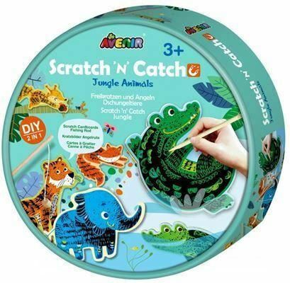 Εκπαιδευτικό Παιχνίδι Avenir Scratch 'N' Catch Jungle Animals για 3+ Ετών