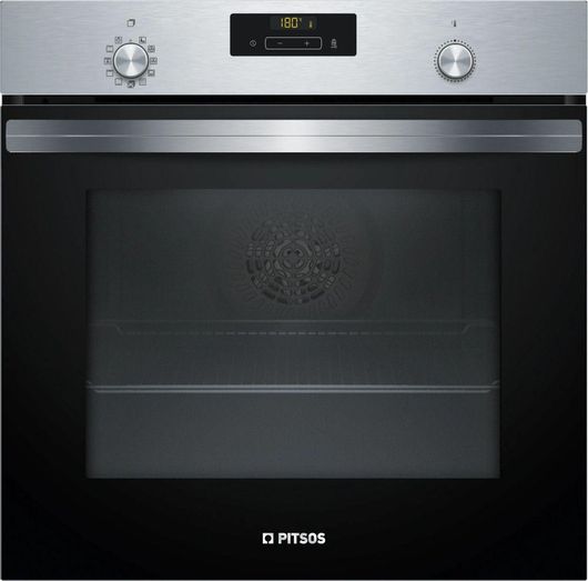 Φούρνος Pitsos PH27M60X2 Εντοιχισμένος με Πυρόλυση Inox