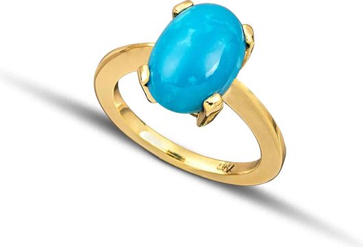 Δαχτυλίδι Hillas Jewels 194-EU 62 από Ασήμι 925 με Πέτρα Τυρκουάζ Νο62