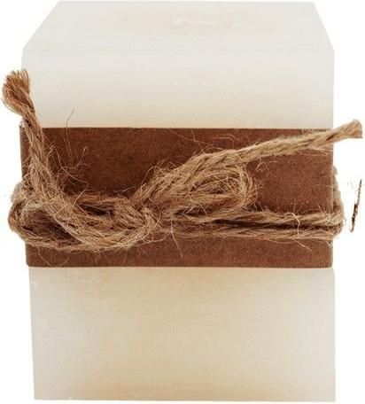 Κερί Επιτραπέζιο H4148 9.5x7.5cm Άσπρο