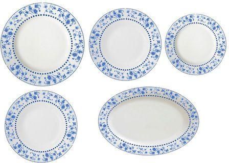 Σετ Πιάτα Φαγητού Artekko από Πορσελάνη Λευκό 20τμχ