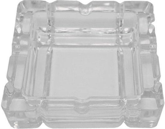 Σταχτοδοχείο H4117 Κρυστάλλινο 13.5x13.5cm Διάφανο