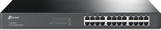 Switch TP-Link Gigabit Rackmount TL-SG1024 με 24 Θύρες v12 Μαύρο