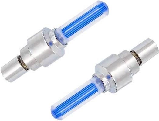 Καπάκι Βαλβίδας Ποδηλάτου AG304A LED 6.5cm 2τμχ Μπλε