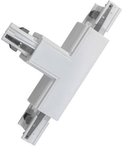 Σύνδεσμος Ράγας Φωτιστικών Eurolamp 145-55176 από Αλουμίνιο Ταφ 4 Καλωδίων για Σποτ Λευκό