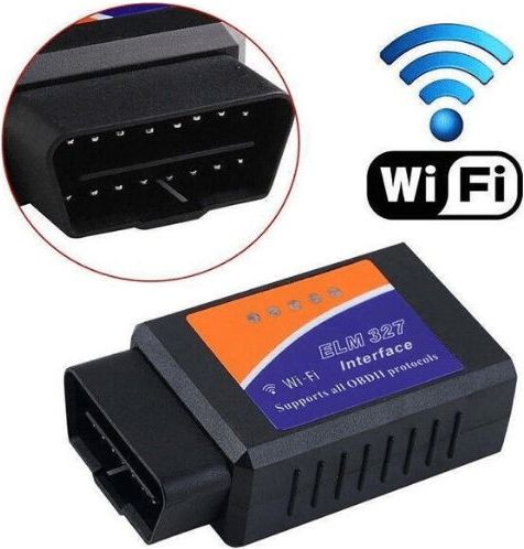 Διαγνωστικό Αυτοκινήτου WiFi OBDII για Apple iPhone ELM327 Interface Ασύρματο Μαύρο