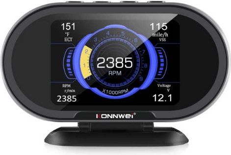 Οθόνη Ενδείξεων Αυτοκινήτου Konnwei Obdii Kw206 Smart Head-Up Display Speed Monitoring