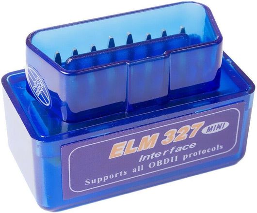 Διαγνωστικό Αυτοκινήτου Mini ELM327 OBD2 για Συσκευές iOS / Android / PC Μπλε