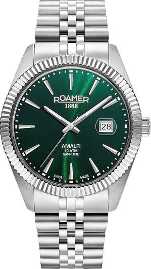 Ανδρικό Ρολόι Roamer 852833-41-75-20 Μεταλλικό Μπρασελέ Ασημί