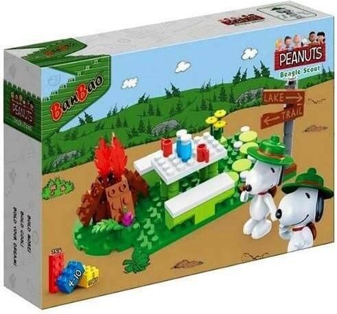 Τουβλάκια Banbao Snoopy Beagle Scout Πλαστικά 82τμχ για 4+ Ετών
