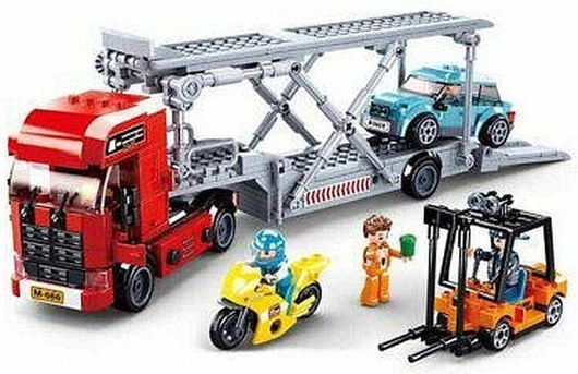 Τουβλάκια Sluban Town: Car Transporter για 6+ Ετών 542τμχ