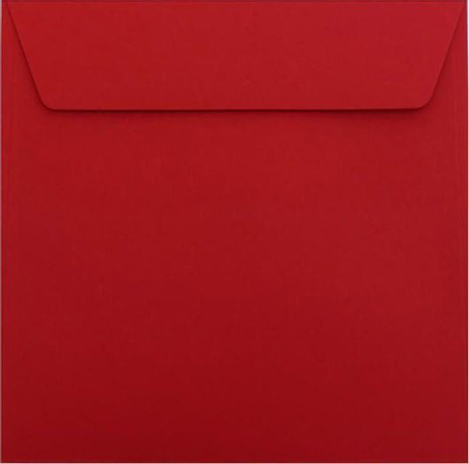 Φάκελος Πρόσκλησης 17x17cm Πολυτελείας 460405 Βαθύ Κόκκινο