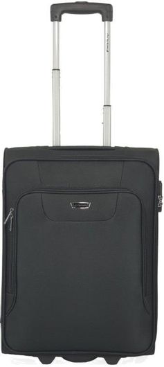 Βαλίτσα Ταξιδίου Diplomat Καμπίνας Υφασμάτινη Ύψους 55cm με 2 Ρόδες Μαύρο