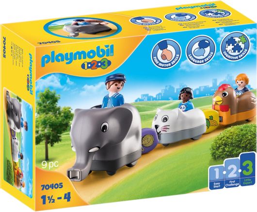 Playmobil 70405 Τρενάκι με Βαγόνια Ζωάκια για 18+ Μηνών