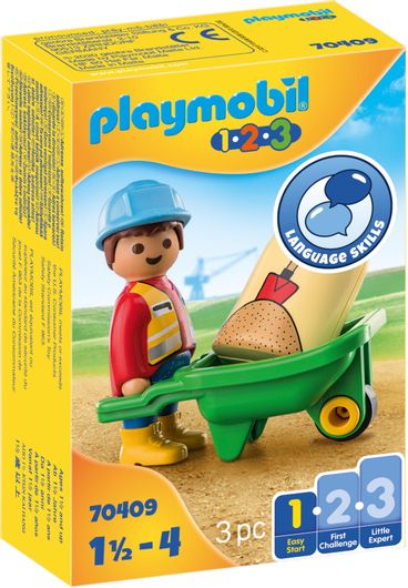 Playmobil Εργάτης με Καροτσάκι για 18+ Μηνών #70409