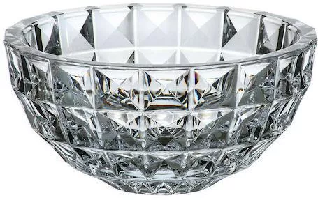 Διακοσμητικό Μπολ Bohemia Κρυστάλλινο 28x28x13.9cm Διάφανο