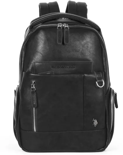 Σακίδιο Πλάτης U.S. Polo Assn. Cambridge Biucb5739mvp000 Ανδρικό Δερματίνης Μαύρο