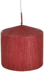 Κερί Παραφίνης Inart 7x7cm Κόκκινο