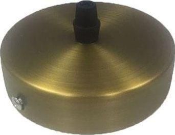 Ροζέτα Φωτιστικού Οροφής Eurolamp 147-23077 Μεταλλική Φ10x2.5cm Vintage Μπρονζέ