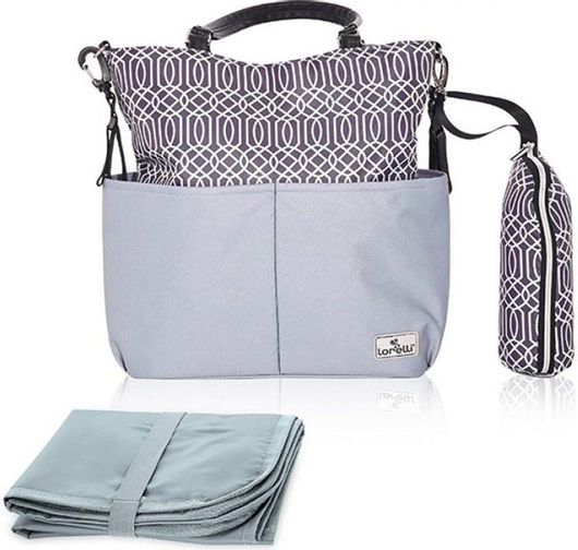 Τσάντα - Αλλαξιέρα Lorelli Laura 10040240001 60x12x43cm Αδιάβροχη Γκρι