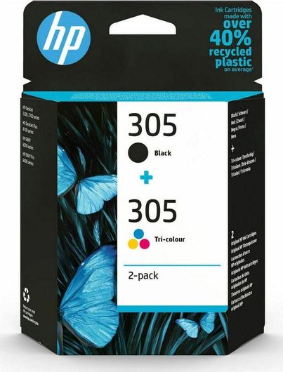 Μελάνια Εκτυπωτή Inkjet HP 305 Twin-Pack Πολλαπλό Color