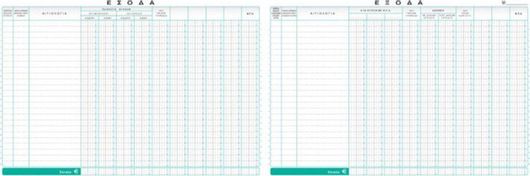 Βιβλίο Εσόδων/Εξόδων Βιβλιοδετημένο 127α 100 Φύλλα