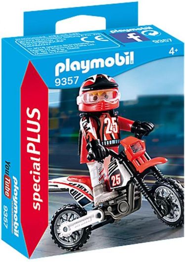 Playmobil City Action Οδηγός Μηχανής Motocross για 4+ Ετών