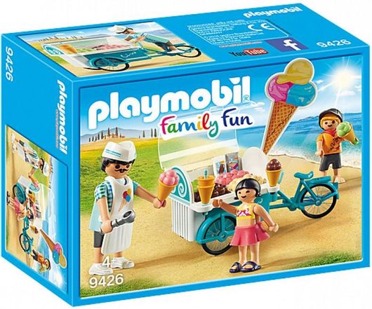 Playmobil Family Fun Παγωτατζής με Ποδήλατο Ψυγείο για 4+ Ετών