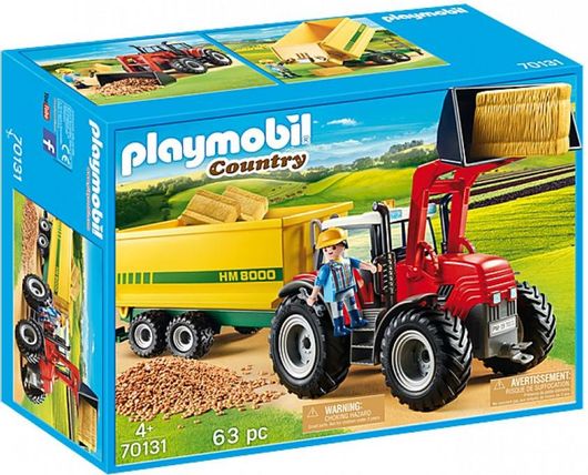 Playmobil Country Μεγάλο Τρακτέρ με Ρυμούλκα Τροφοδοσίας για 4+ Ετών