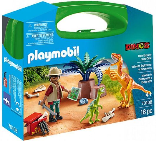 Playmobil Βαλιτσάκι Dinos Dino Explorer Carry Case για 4 ετών