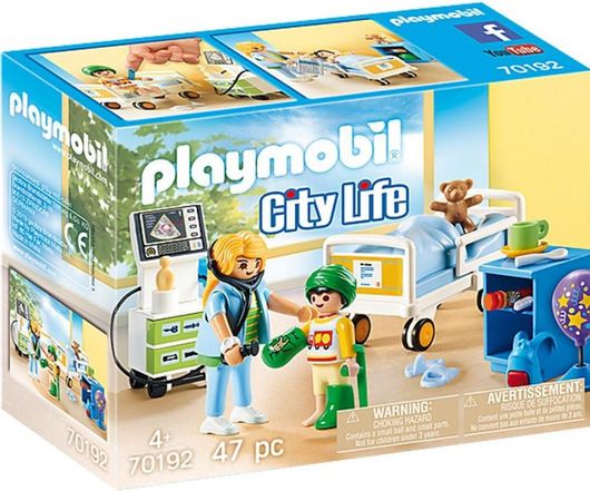 Playmobil City Life Παιδικό Δωμάτιο Νοσηλείας για 4+ Ετών #70192