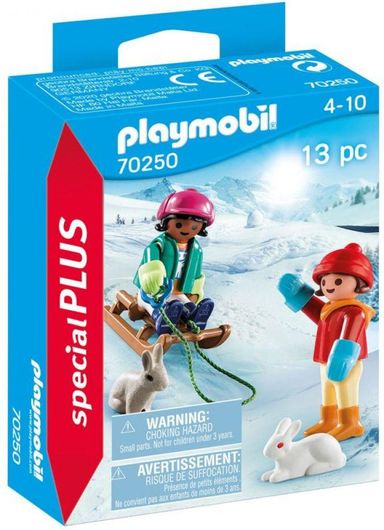 Playmobil City Life Παιδάκια με Έλκηθρο για 4+ Ετών
