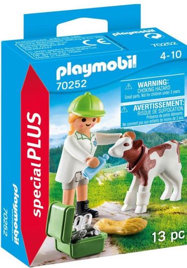 Playmobil Country Κτηνίατρος με Μοσχαράκι για 4+ Ετών