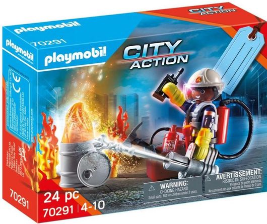Playmobil City Action Πυροσβέστης με Αντλία Νερού για 4+ Ετών