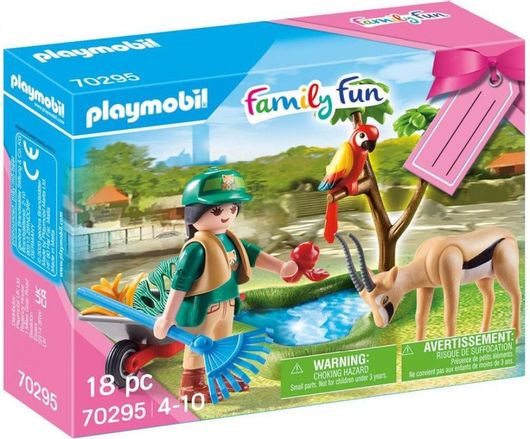 Playmobil Family Fun Φροντιστής Ζωολογικού Κήπου με Ζωάκια για 4+ Ετών