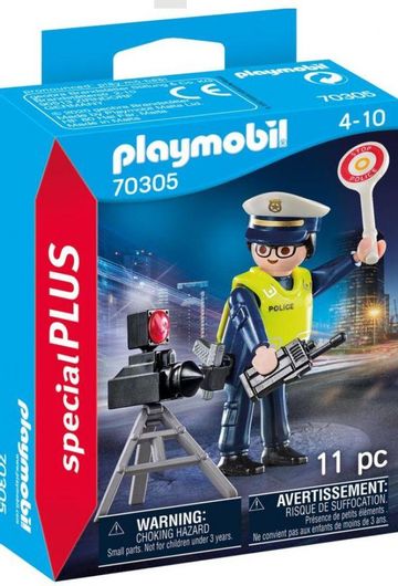 Playmobil City Action Τροχονόμος με Ραντάρ Ελέγχου Ταχύτητας για 4+ Ετών
