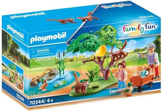 Playmobil Family Fun Οικογένεια Κόκκινων Πάντα για 4+ Ετών #70344