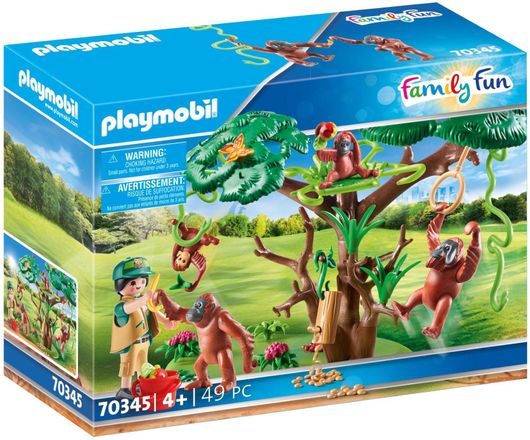 Playmobil Family Fun Φροντιστής Ζώων με Ουρακοτάγκους για 4+ Ετών