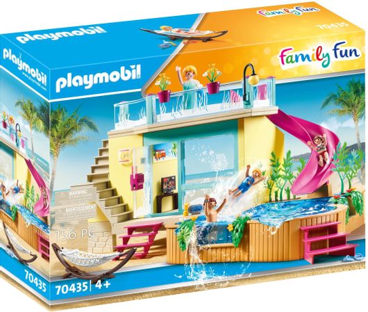 Playmobil Family Fun Μπανγκαλόου με Πισίνα για 4+ Ετών
