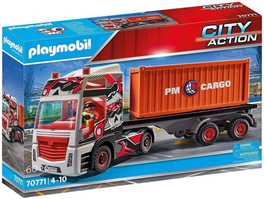 Playmobil City Action Φορτηγό Μεταφοράς Container για 4+ Ετών