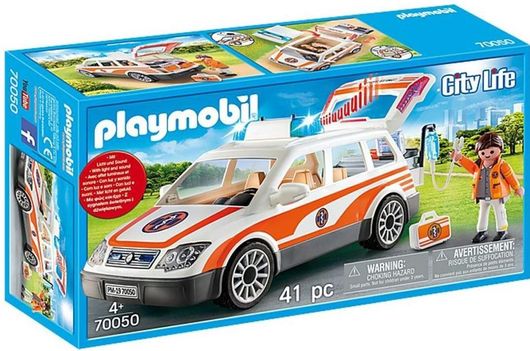 Playmobil City Action Όχημα Πρώτων Βοηθειών για 4+ Ετών #70050