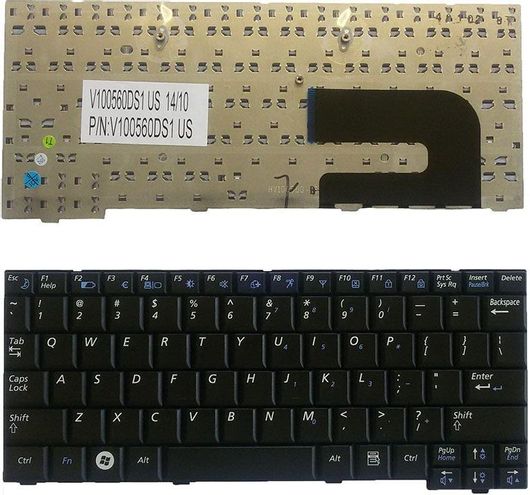 Πληκτρολόγιο Laptop Samsung NC10/NC/10/NC-10/NP-NC10/NP-N110/NP-130 US Μαύρο