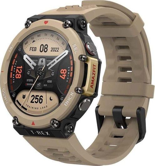 Smartwatch Amazfit T Rex 2 Aluminium 47mm Desert Khaki SHOPFLIX.gr