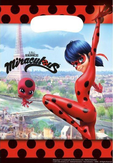 Σακουλάκια Lion Balloons 9902878 Miraculous Ladybug 23.4x16.2cm 8τμχ Πολύχρωμο