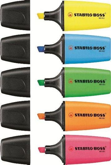 Μαρκαδόρος Υπογράμμισης Stabilo Boss Mini 07 σε Διάφορα Χρώματα