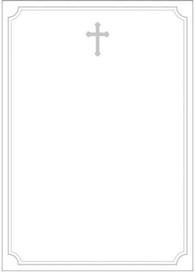 Κηδειόχαρτο / Αγγελτήριο Μνημοσύνου Next Α3 120gr Ασημί Πακέτο 50 Φύλλων